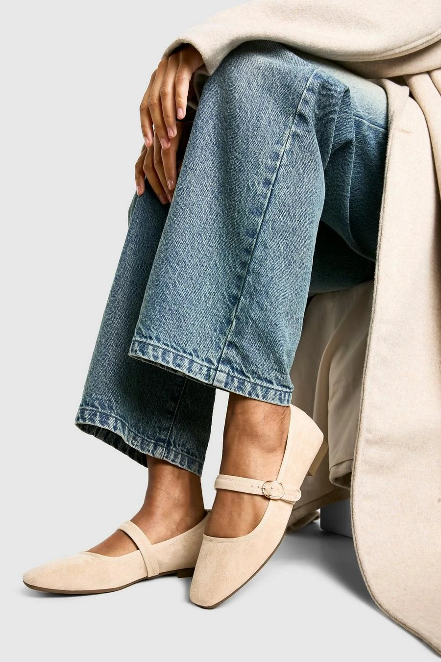 BOOHOO Faux Suede Ballet Flats 1 BOOHOO Faux Suede Ballet Flats