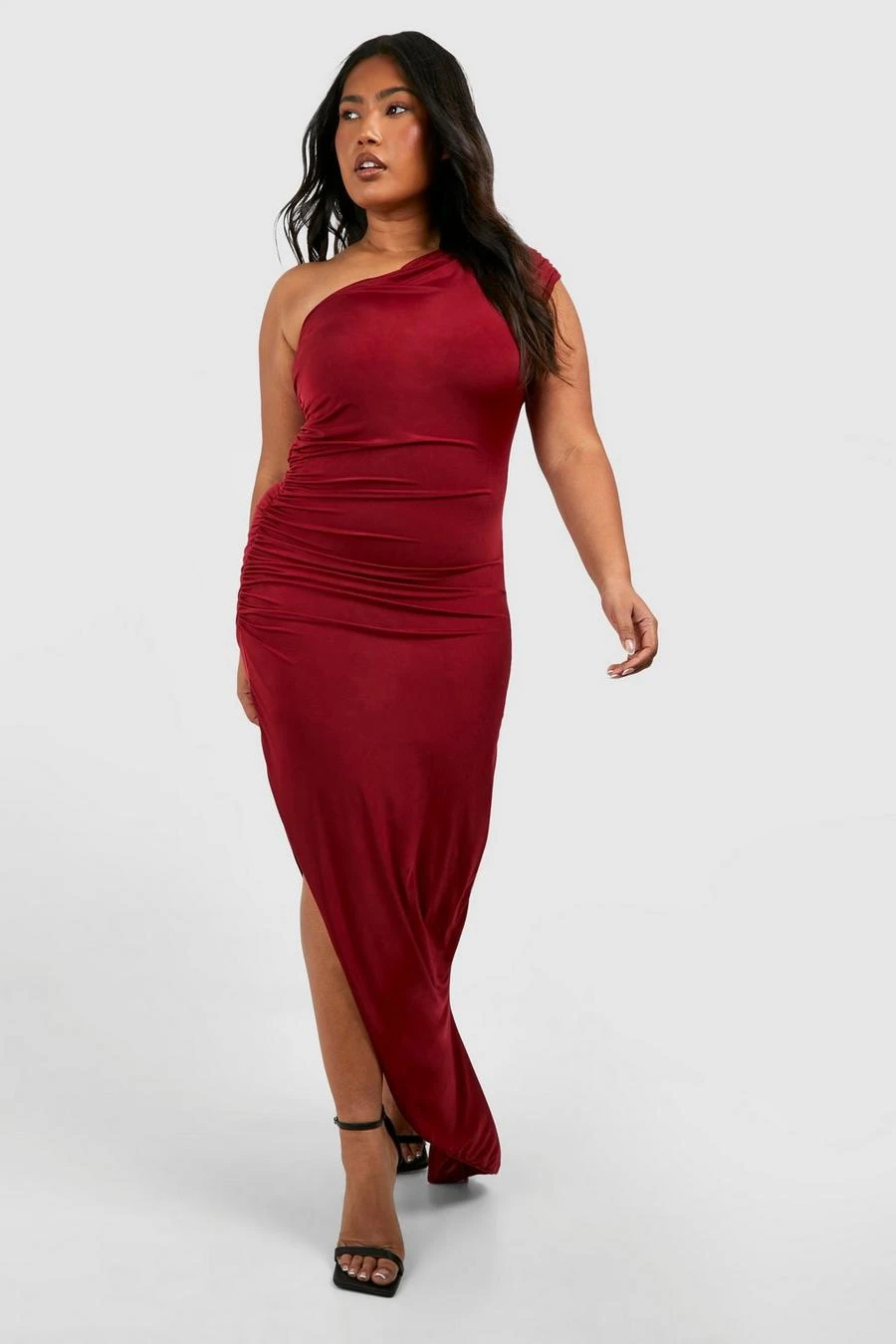 BOOHOO Plus Midi Asymmetric Dress 3 BOOHOO Plus Midi Asymmetric Dress - Image 3