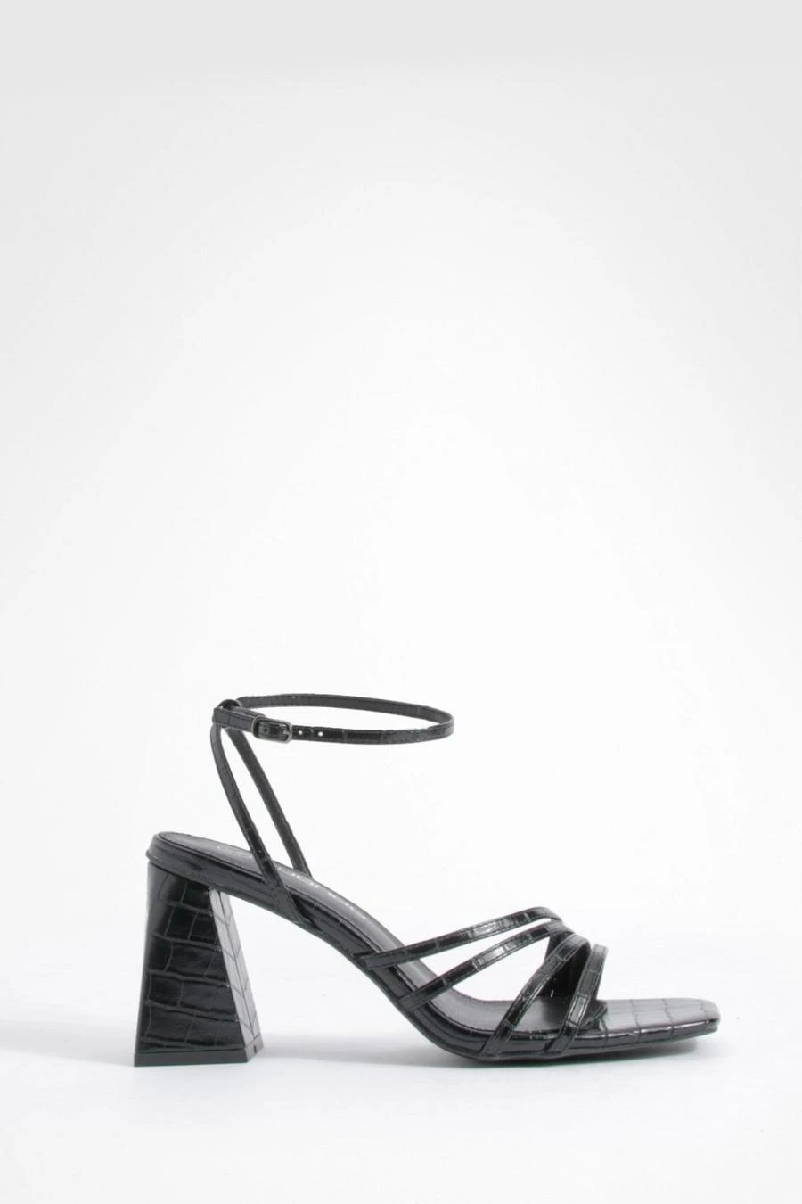 BOOHOO 2 Part Flared Block Heel Sandals 2 BOOHOO 2 Part Flared Block Heel Sandals - Image 2