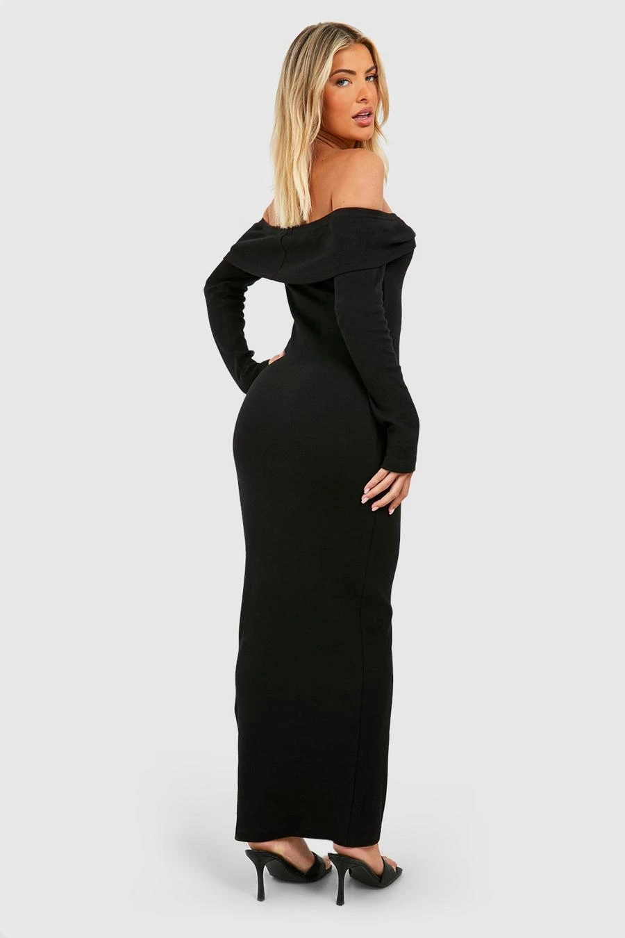 BOOHOO Basic Bardot Maxi Dress 2 BOOHOO Basic Bardot Maxi Dress - Image 2