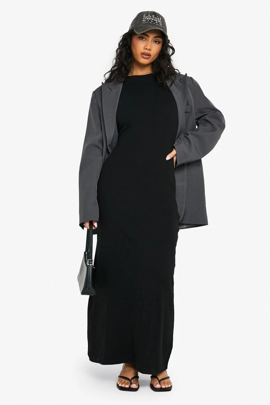 BOOHOO Basic Rib Fit And Flare Maxi 3 BOOHOO Basic Rib Fit And Flare Maxi - Image 3