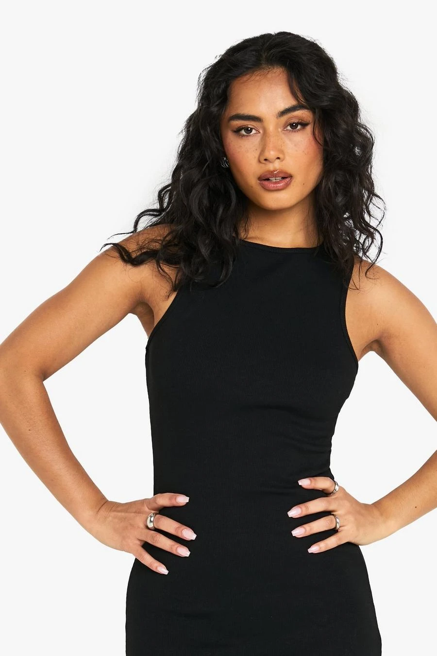 BOOHOO Basic Rib Fit And Flare Maxi 4 BOOHOO Basic Rib Fit And Flare Maxi - Image 4