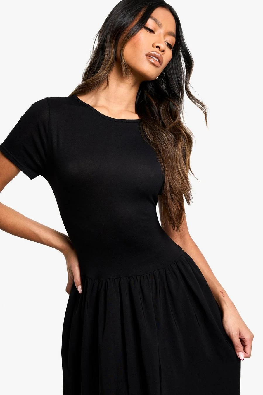 BOOHOO Bengaline Mix Maxi Dress 4 BOOHOO Bengaline Mix Maxi Dress - Image 4