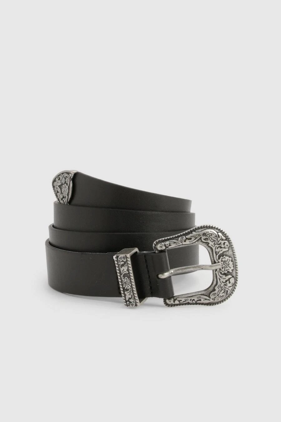 BOOHOO Black Western Buckle Belt 2 BOOHOO Black Western Buckle Belt - Image 2