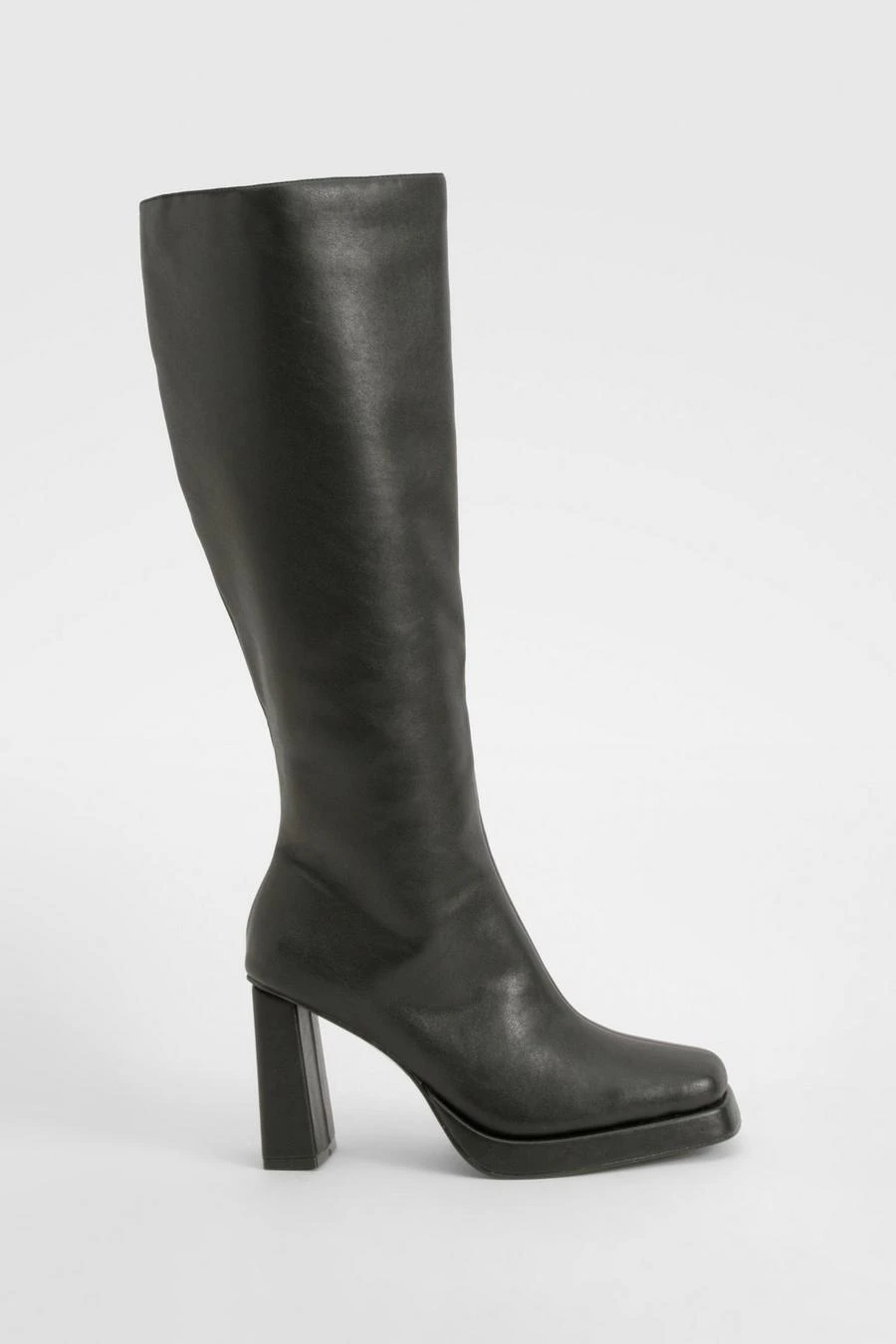 BOOHOO Block Heel Platform Knee High Boots 2 BOOHOO Block Heel Platform Knee High Boots - Image 2