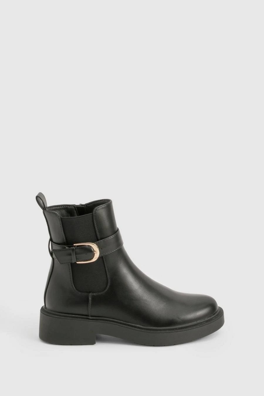 BOOHOO Buckle Detail Chelsea Boots 3 BOOHOO Buckle Detail Chelsea Boots - Image 3