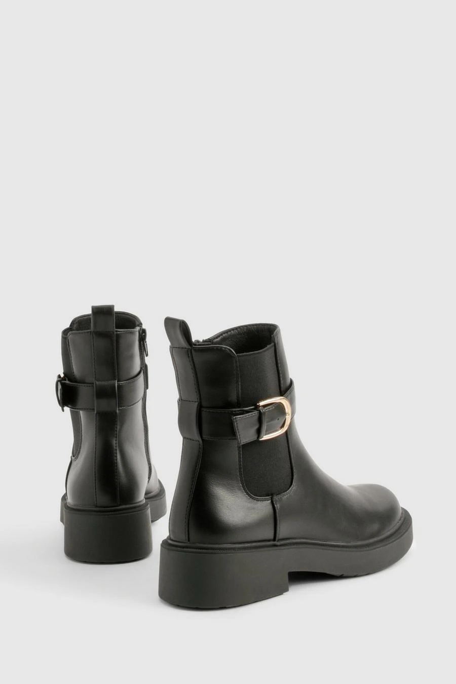 BOOHOO Buckle Detail Chelsea Boots 4 BOOHOO Buckle Detail Chelsea Boots - Image 4