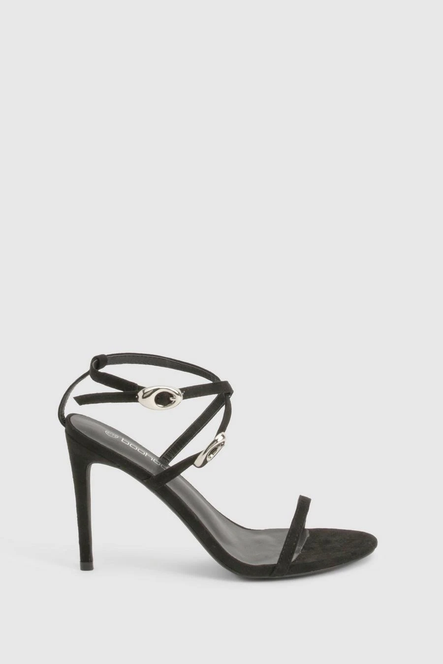 BOOHOO Buckle Detail Round Toe Stiletto Heels 3 BOOHOO Buckle Detail Round Toe Stiletto Heels - Image 3