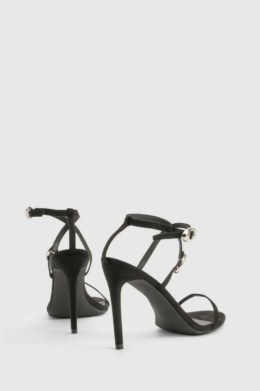 BOOHOO Buckle Detail Round Toe Stiletto Heels 4 BOOHOO Buckle Detail Round Toe Stiletto Heels - Image 4