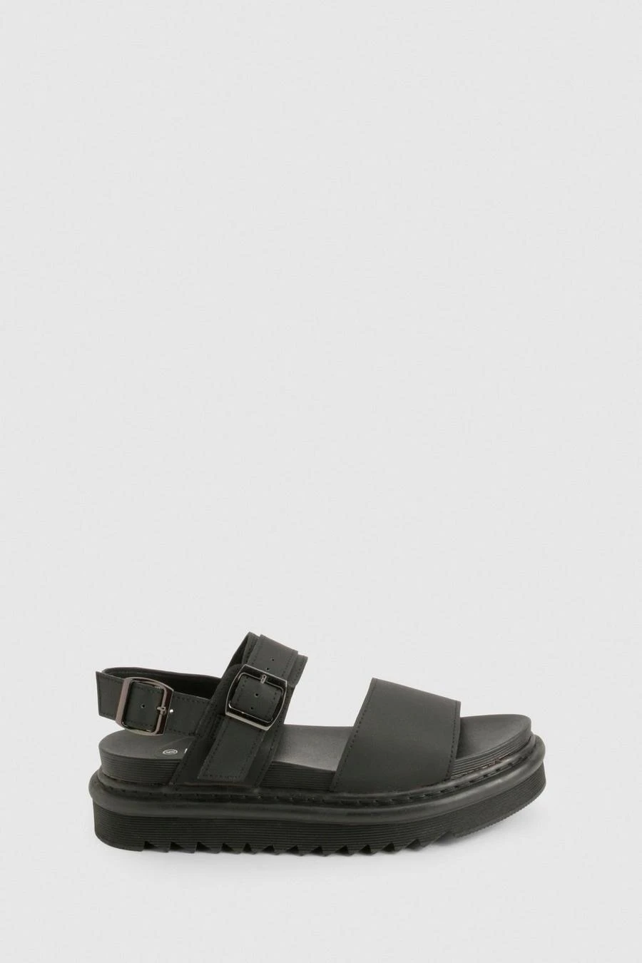 BOOHOO Chunky Buckle Detail Flatform Sandals 3 BOOHOO Chunky Buckle Detail Flatform Sandals - Image 3