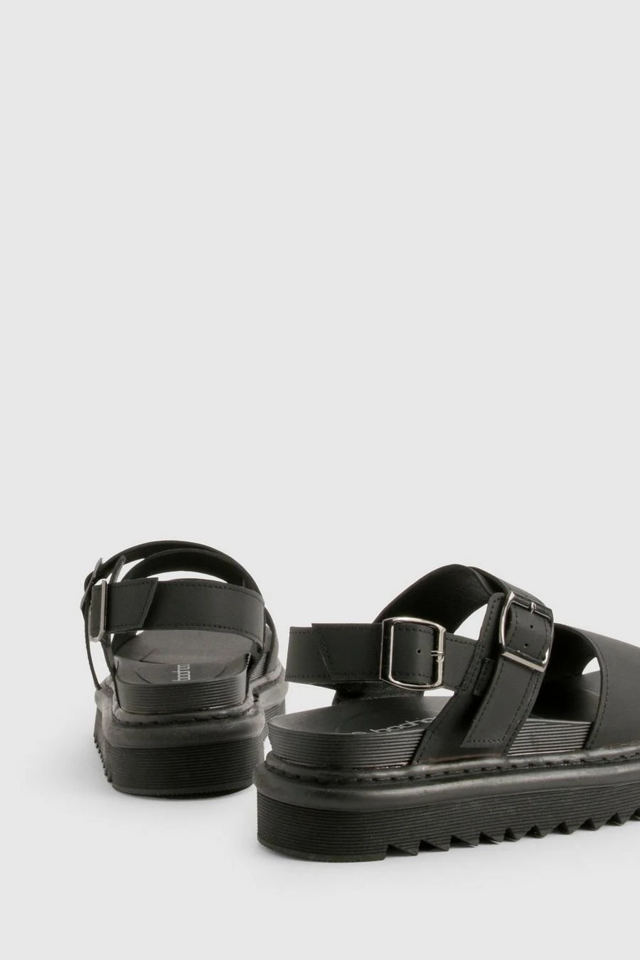 BOOHOO Chunky Buckle Detail Flatform Sandals 4 BOOHOO Chunky Buckle Detail Flatform Sandals - Image 4