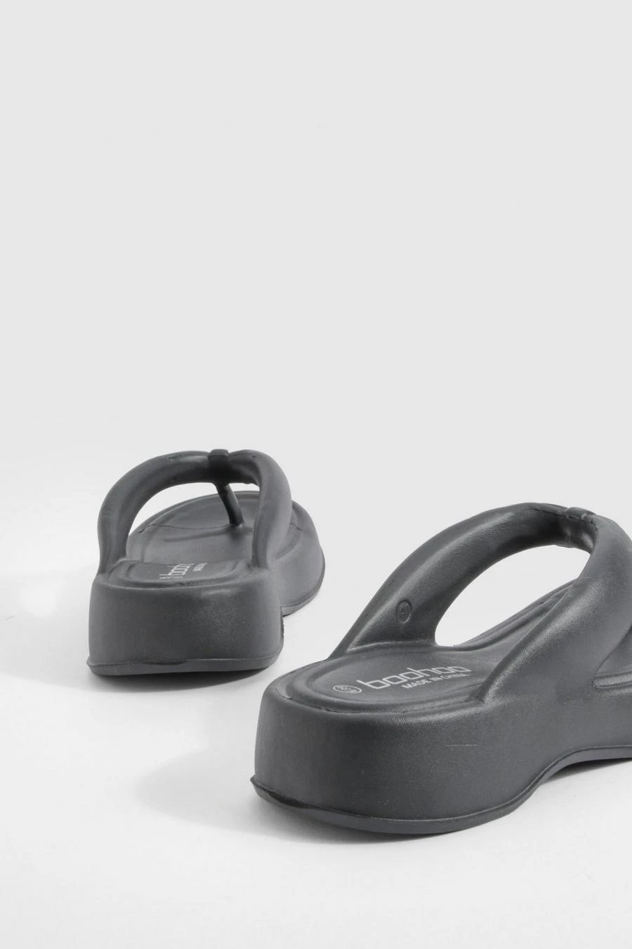 BOOHOO Chunky Platform Square Toe Flip Flops 3 BOOHOO Chunky Platform Square Toe Flip Flops - Image 3
