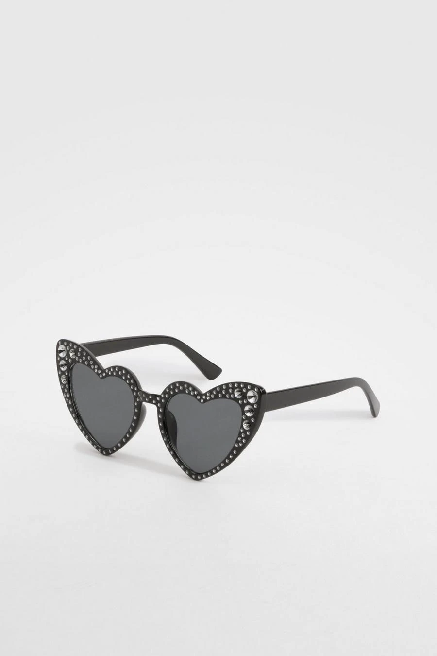 BOOHOO Diamante Heart Shape Sunglasses 2 BOOHOO Diamante Heart Shape Sunglasses - Image 2