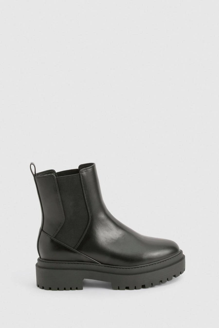 BOOHOO Elastic Detail Chunky Platform Sole Chelsea Boot 3 BOOHOO Elastic Detail Chunky Platform Sole Chelsea Boot - Image 3