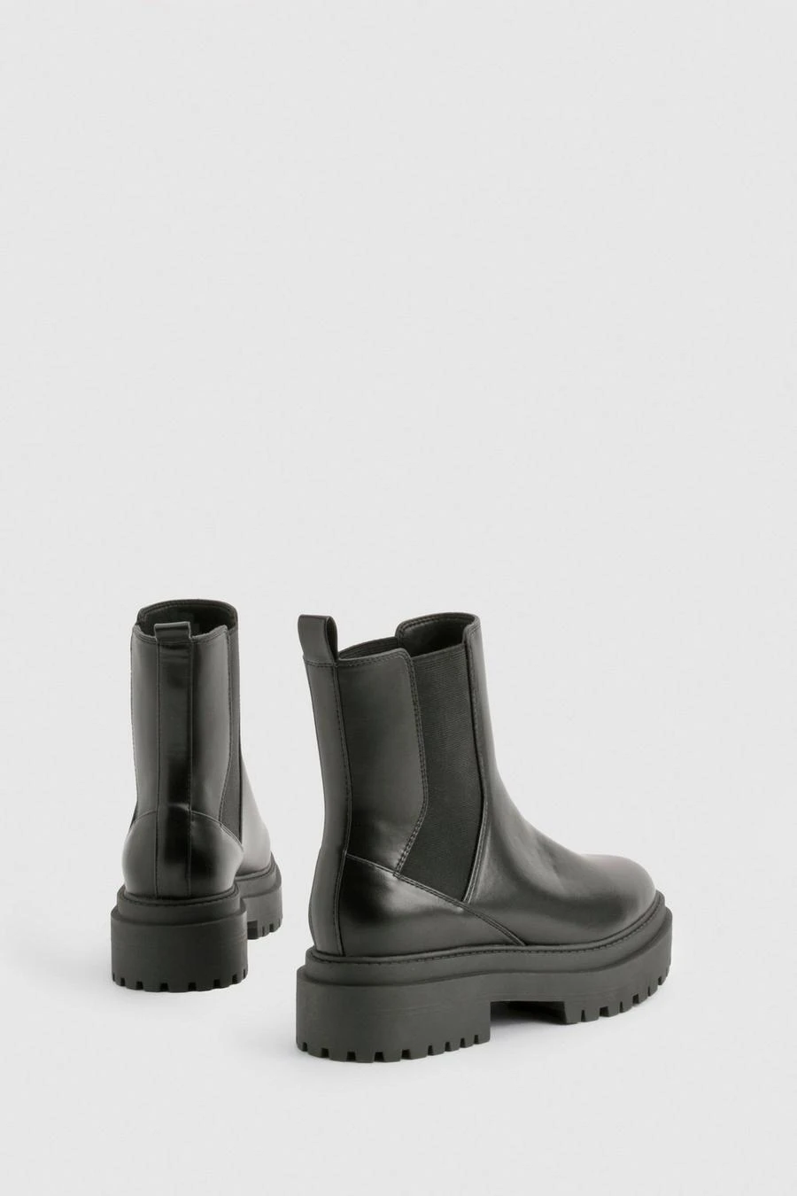 BOOHOO Elastic Detail Chunky Platform Sole Chelsea Boot 4 BOOHOO Elastic Detail Chunky Platform Sole Chelsea Boot - Image 4