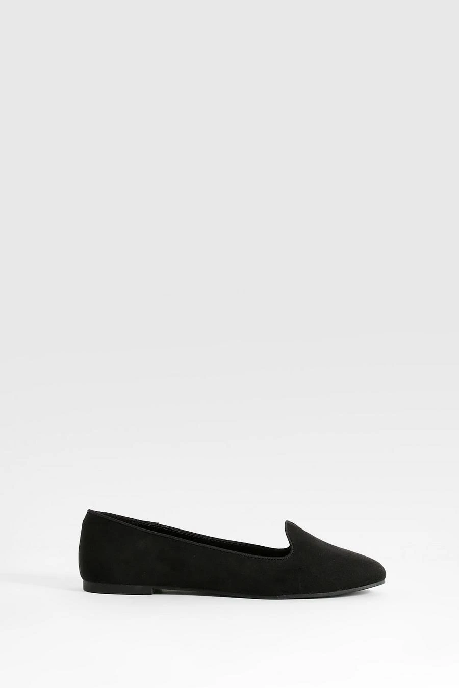 BOOHOO Faux Suede Basic Slipper Ballet Flats 2 BOOHOO Faux Suede Basic Slipper Ballet Flats - Image 2