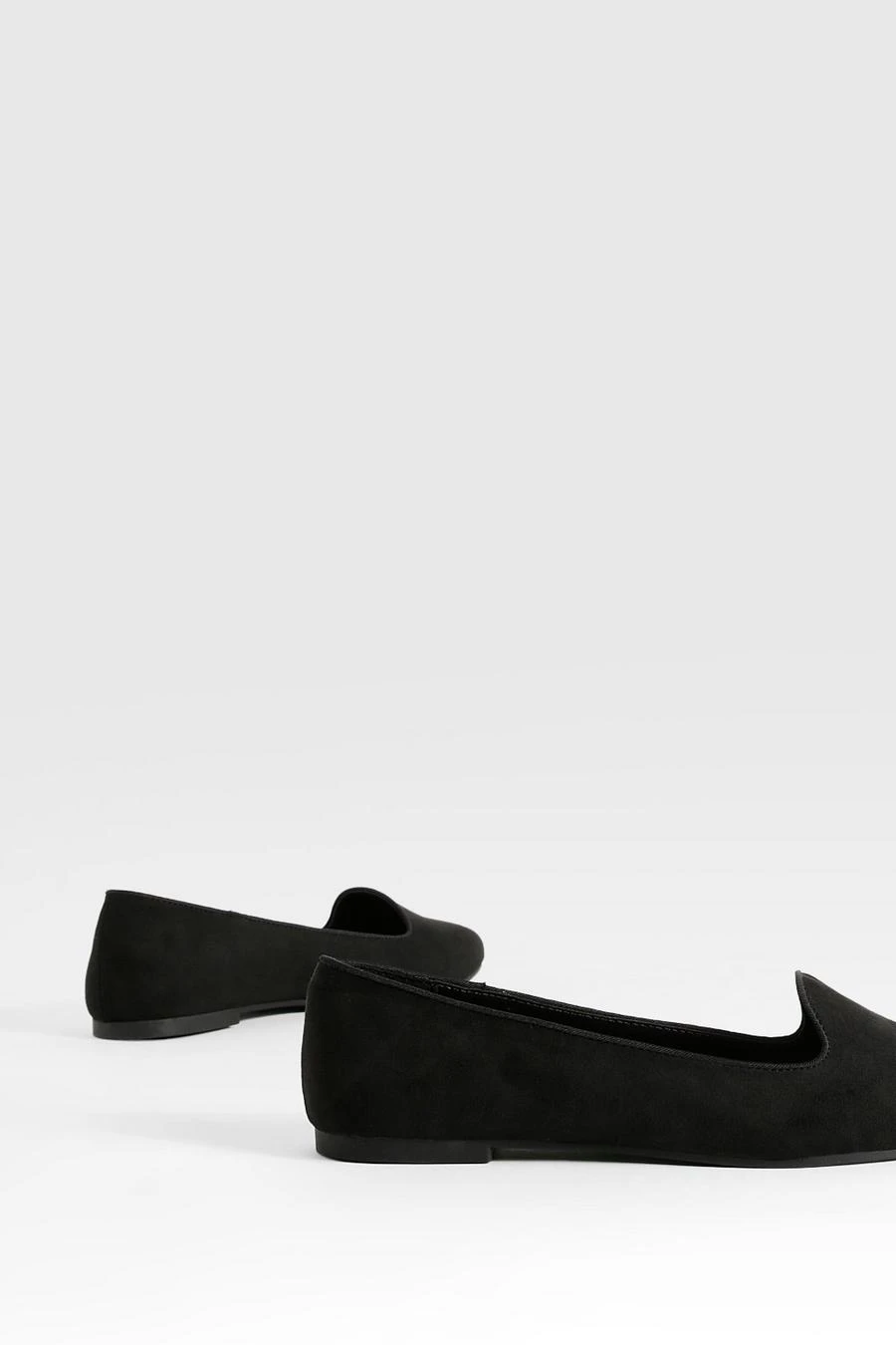 BOOHOO Faux Suede Basic Slipper Ballet Flats 3 BOOHOO Faux Suede Basic Slipper Ballet Flats - Image 3