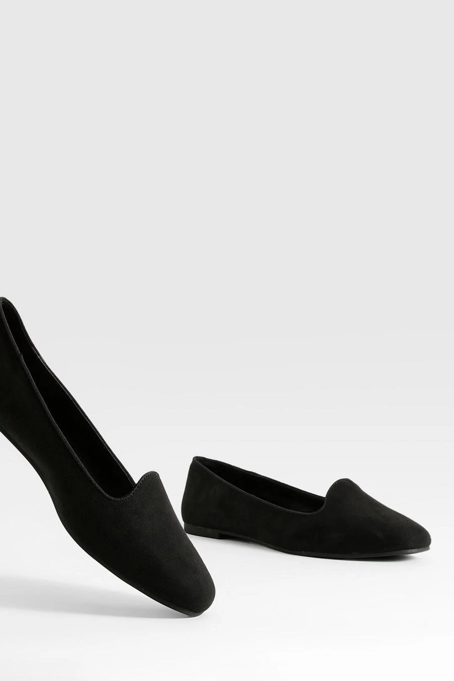 BOOHOO Faux Suede Basic Slipper Ballet Flats 4 BOOHOO Faux Suede Basic Slipper Ballet Flats - Image 4