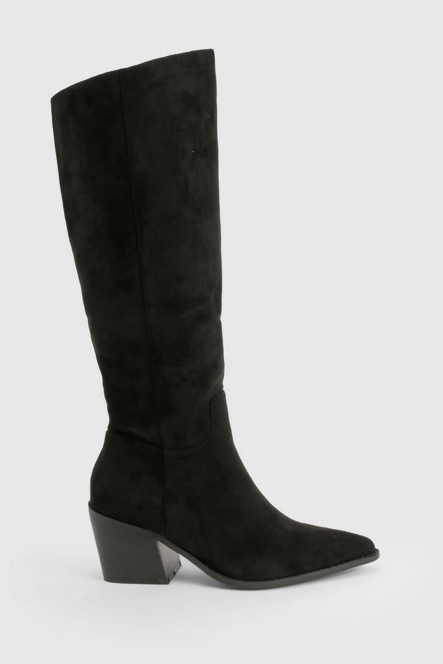BOOHOO Faux Suede Western Cowboy Boots 3 BOOHOO Faux Suede Western Cowboy Boots - Image 3