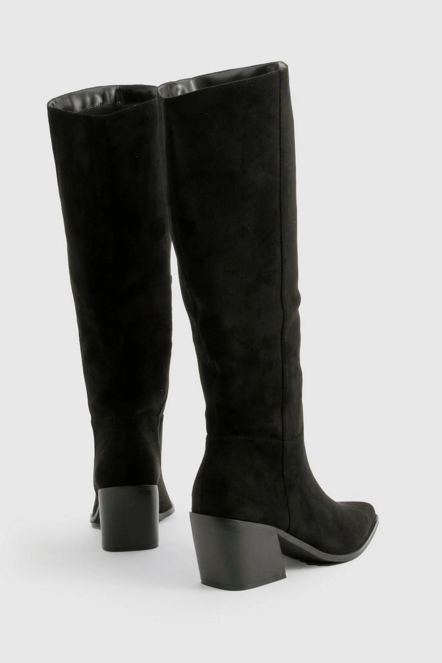 BOOHOO Faux Suede Western Cowboy Boots 4 BOOHOO Faux Suede Western Cowboy Boots - Image 4