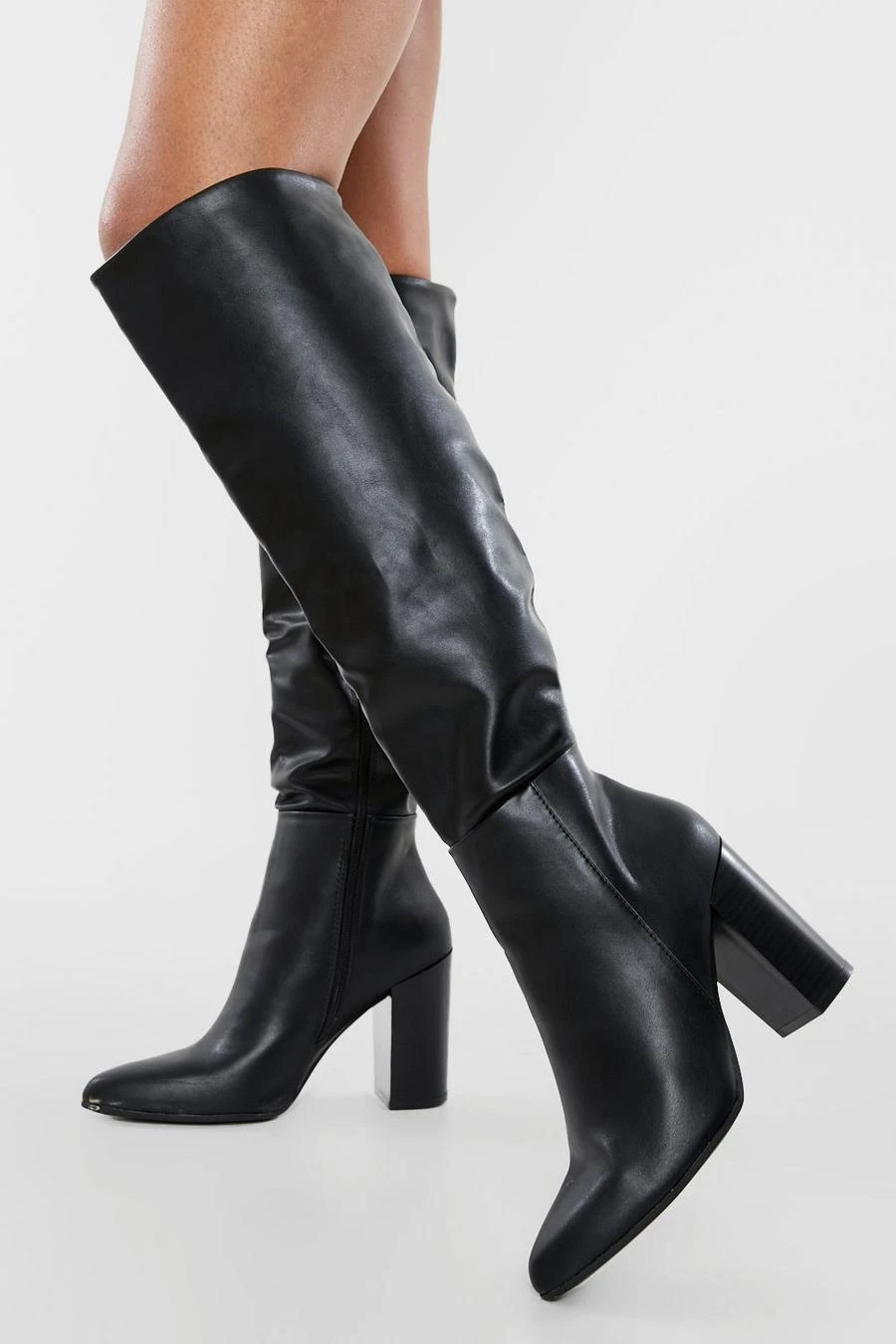 BOOHOO Knee High Heeled Boots 1 BOOHOO Knee High Heeled Boots