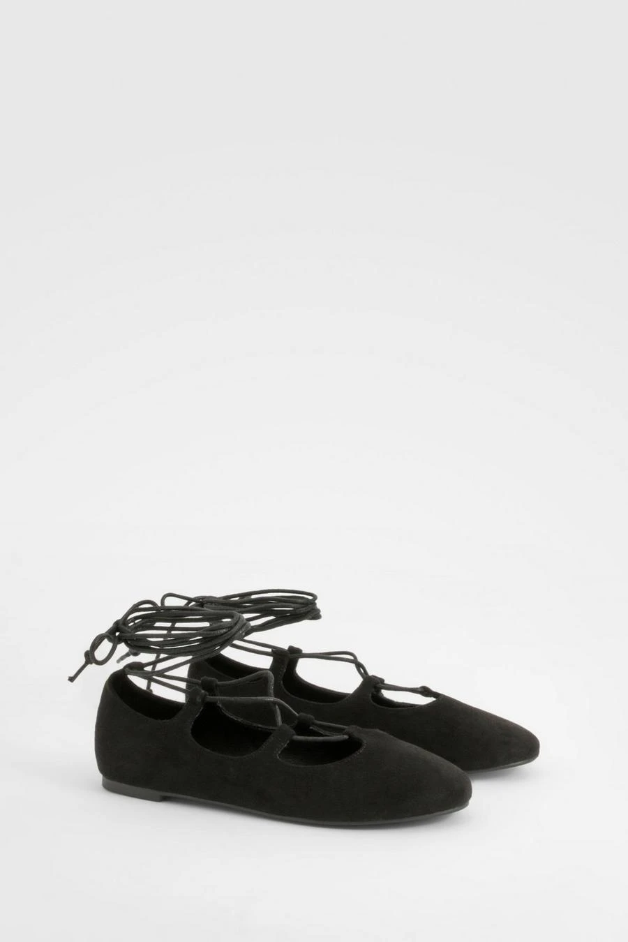 BOOHOO Lace Up Ballet Flats 1 BOOHOO Lace Up Ballet Flats