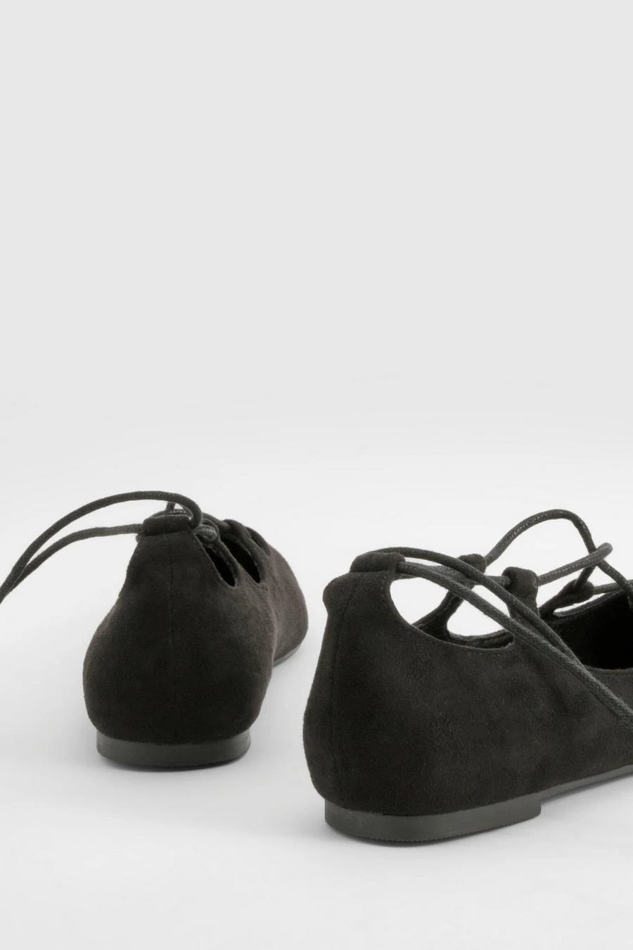 BOOHOO Lace Up Ballet Flats 3 BOOHOO Lace Up Ballet Flats - Image 3