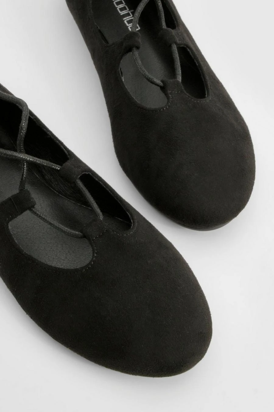 BOOHOO Lace Up Ballet Flats 4 BOOHOO Lace Up Ballet Flats - Image 4
