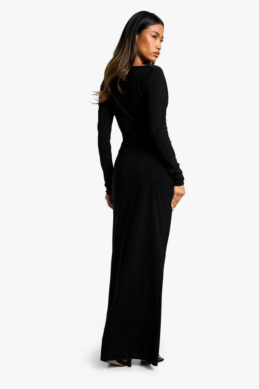 BOOHOO Long Sleeve Wrap Maxi Dress 2 BOOHOO Long Sleeve Wrap Maxi Dress - Image 2