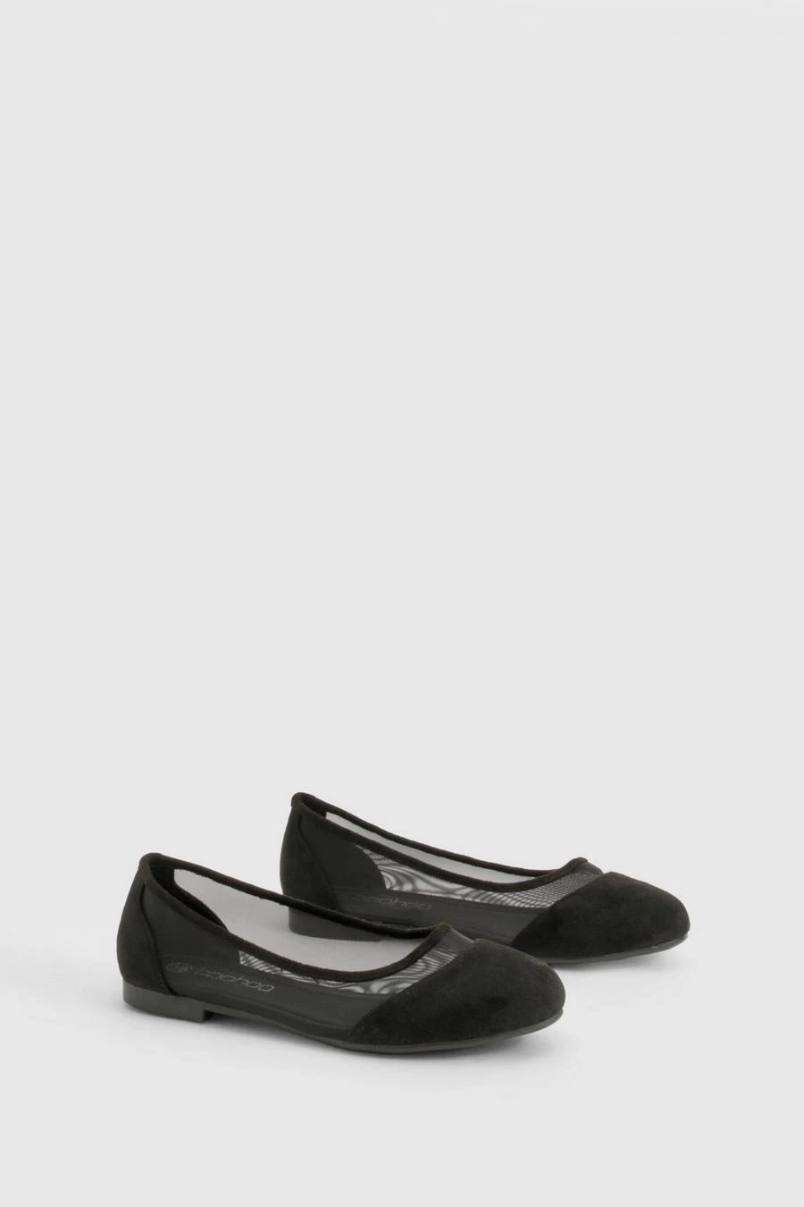 BOOHOO Mesh Round Toe Ballet Flats 2 BOOHOO Mesh Round Toe Ballet Flats - Image 2