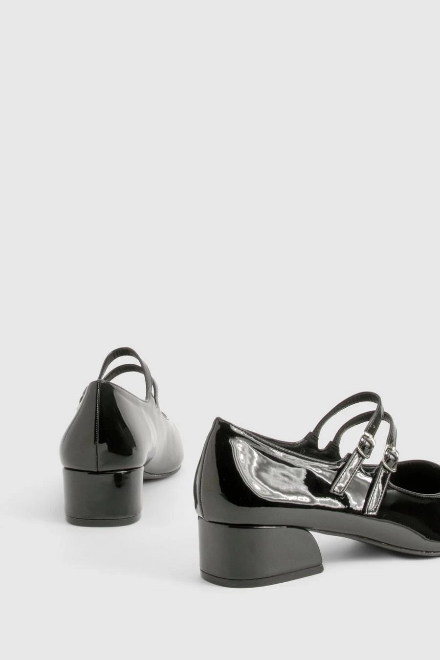 BOOHOO Patent Double Strap Mary Jane Ballets 4 BOOHOO Patent Double Strap Mary Jane Ballets - Image 4