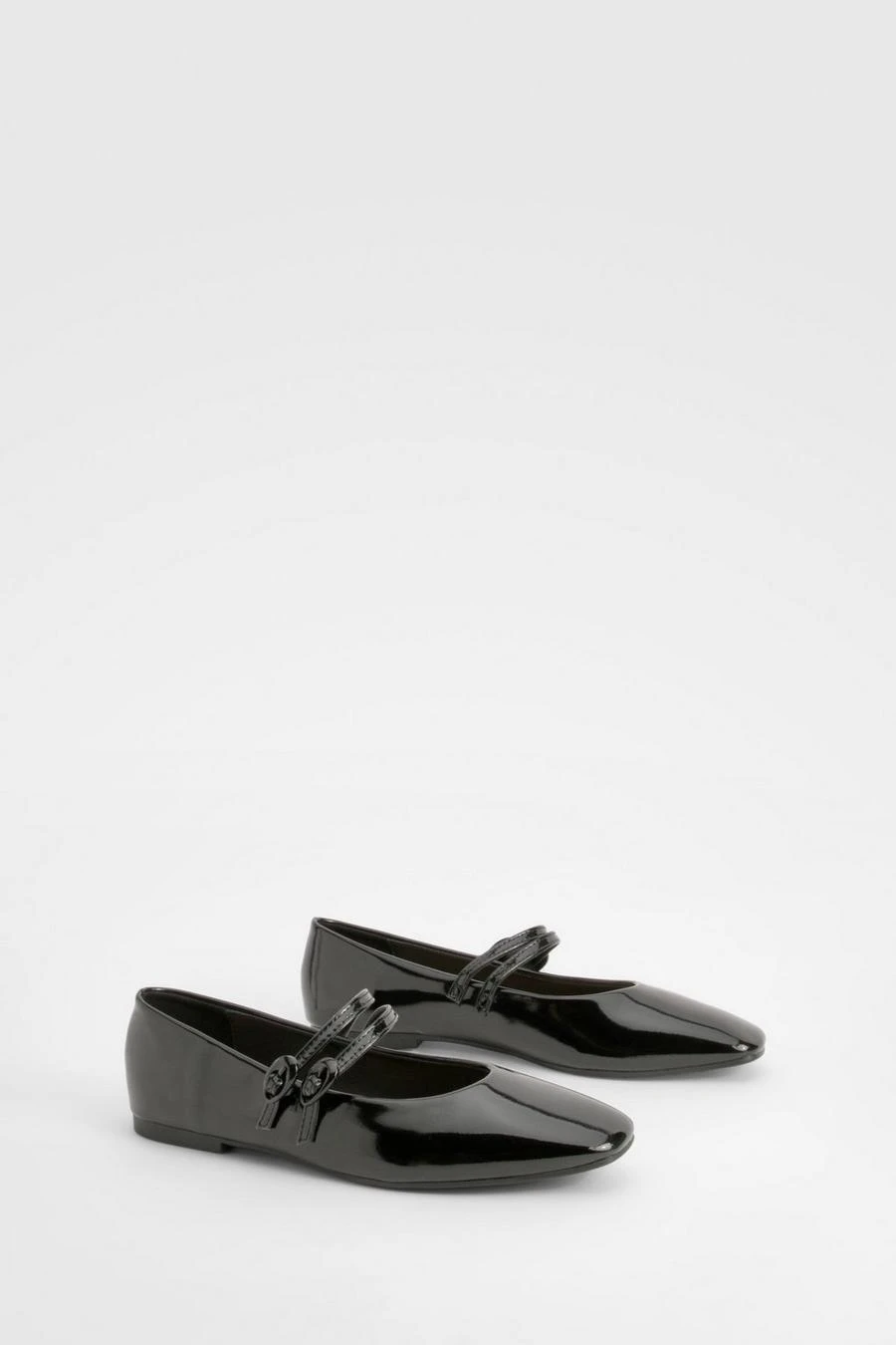 BOOHOO Patent Double Strap Mary Janes 2 BOOHOO Patent Double Strap Mary Janes - Image 2