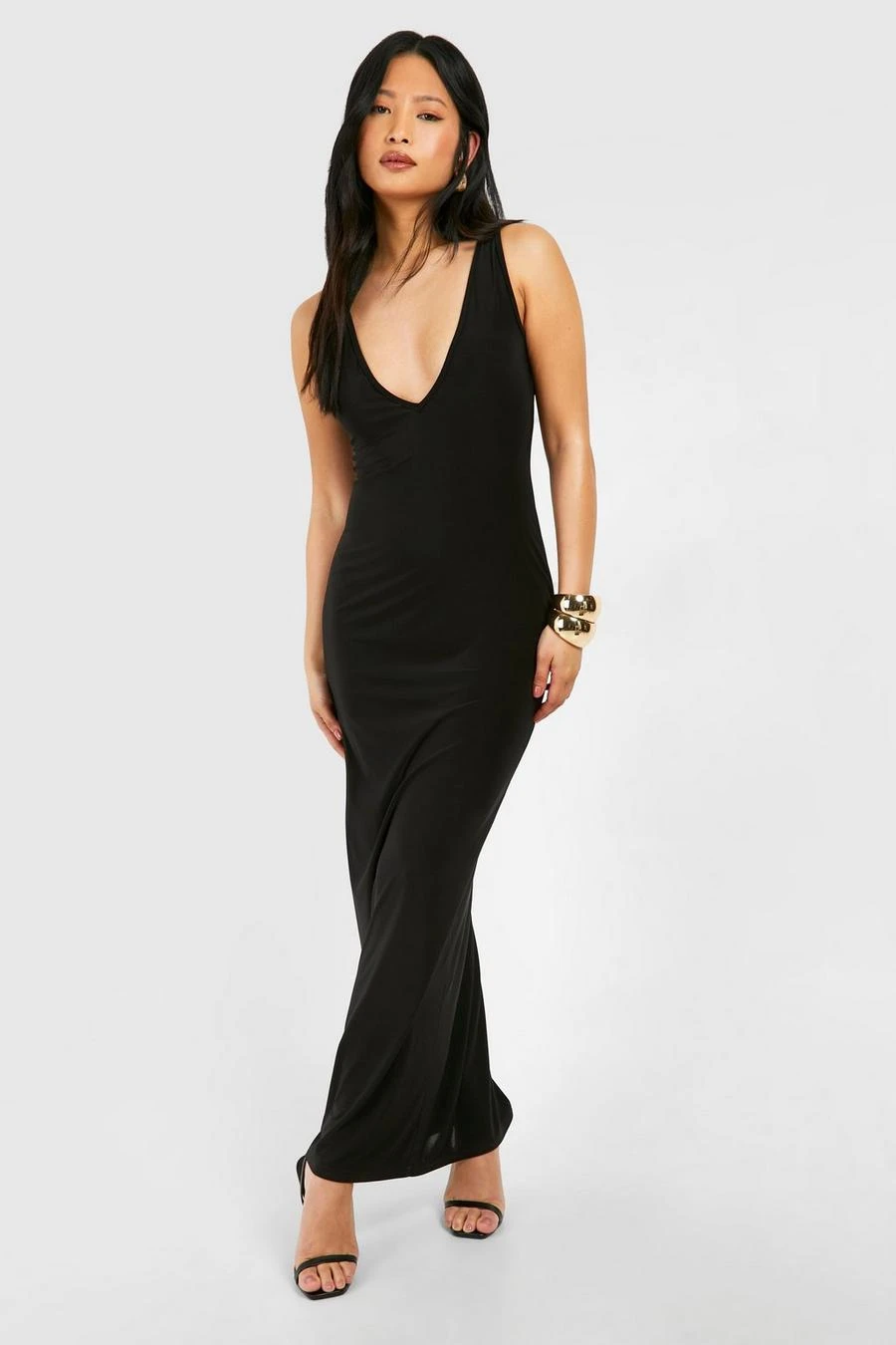 BOOHOO Petite V Neck Maxi Dress 3 BOOHOO Petite V Neck Maxi Dress - Image 3
