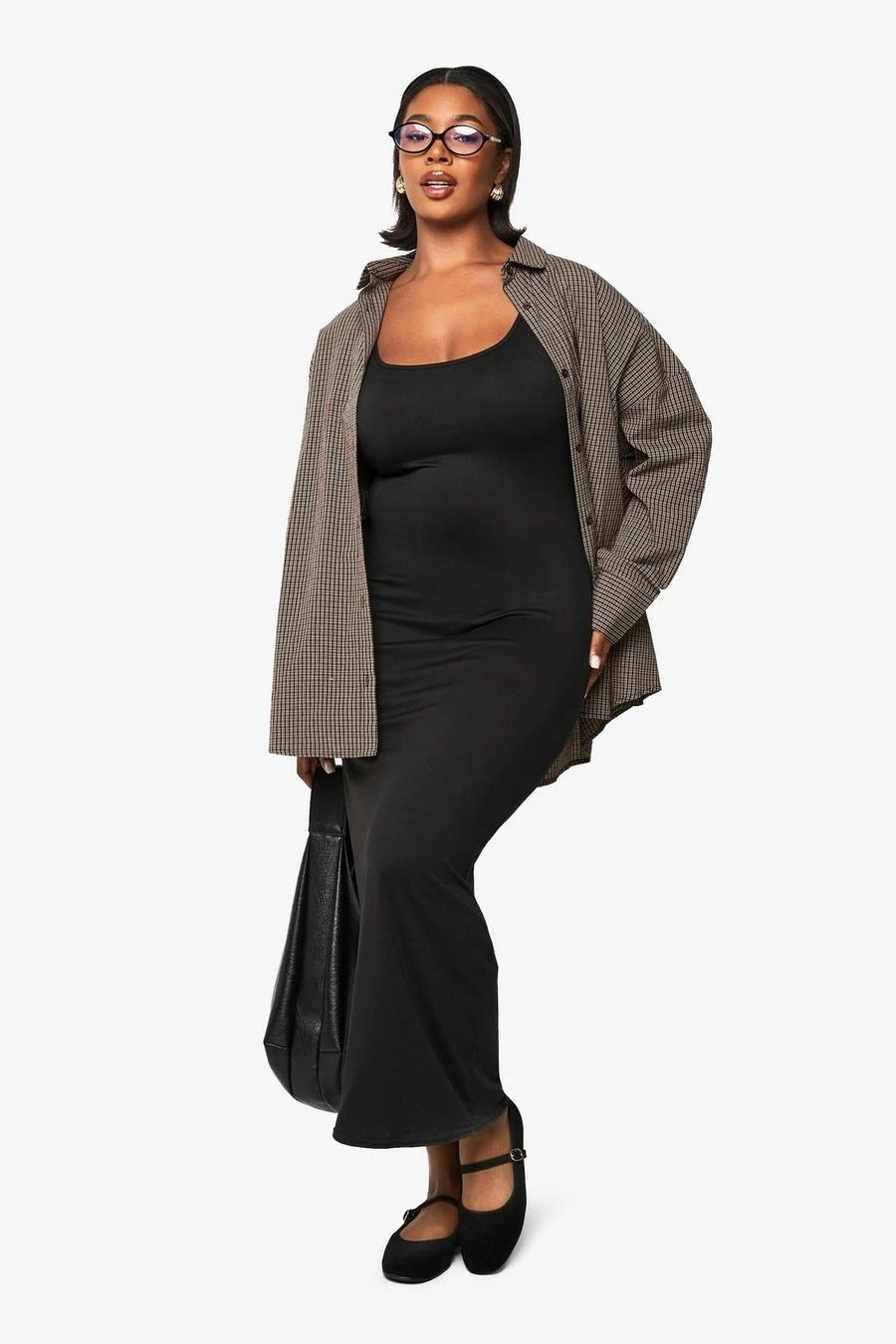 BOOHOO Plus Sqaure Neck Maxi Dress 3 BOOHOO Plus Sqaure Neck Maxi Dress - Image 3