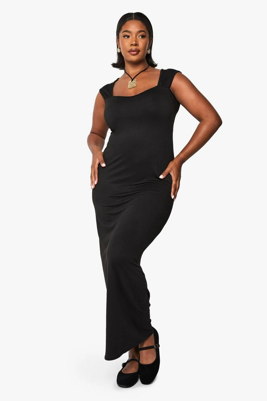 BOOHOO Plus Super Soft Cap Sleeve Maxi Dress 3 BOOHOO Plus Super Soft Cap Sleeve Maxi Dress - Image 3