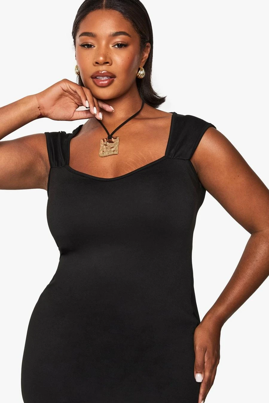 BOOHOO Plus Super Soft Cap Sleeve Maxi Dress 4 BOOHOO Plus Super Soft Cap Sleeve Maxi Dress - Image 4