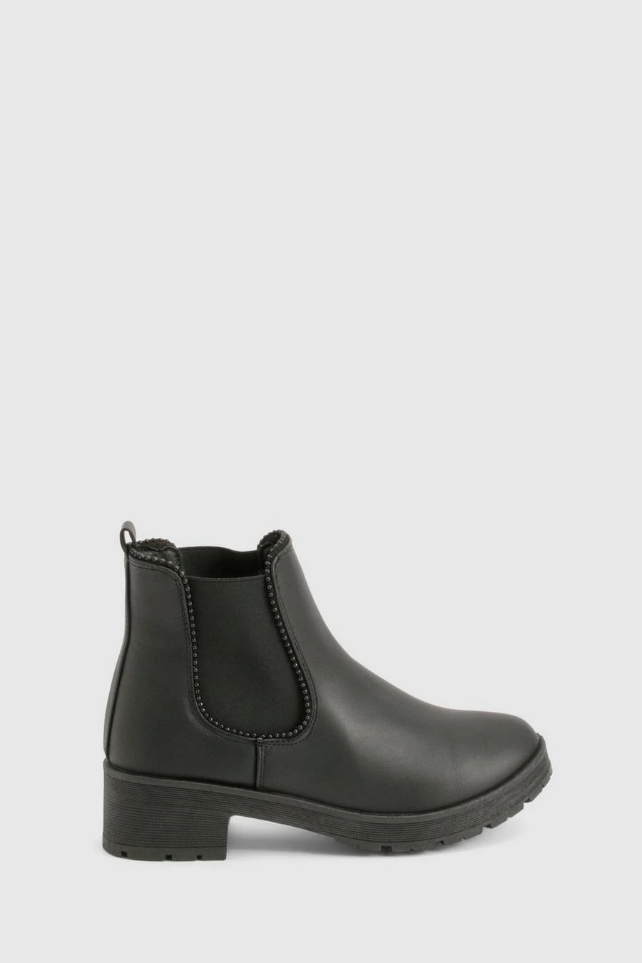 BOOHOO Ribbed Detail Chunky Chelsea Boots 3 BOOHOO Ribbed Detail Chunky Chelsea Boots - Image 3