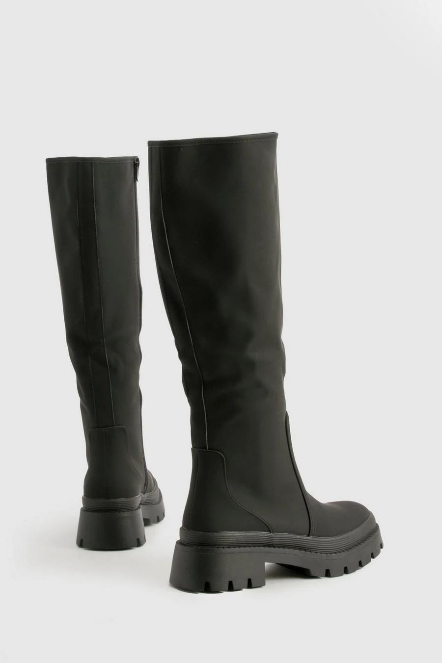BOOHOO Rubber Knee High Boots 4 BOOHOO Rubber Knee High Boots - Image 4