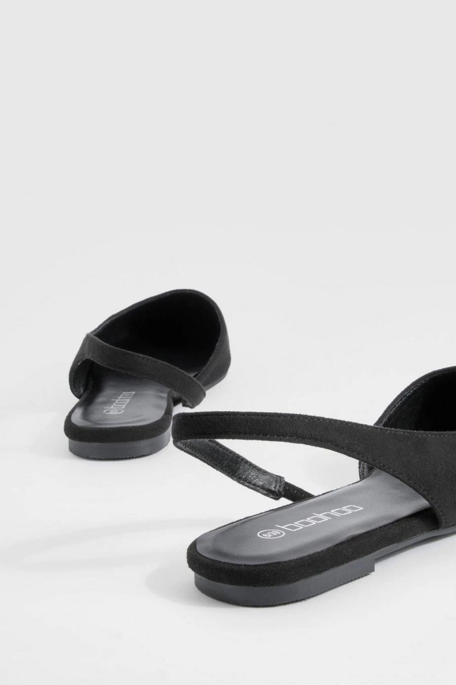 BOOHOO Slingback Faux Suede Pointed Flats 3 BOOHOO Slingback Faux Suede Pointed Flats - Image 3