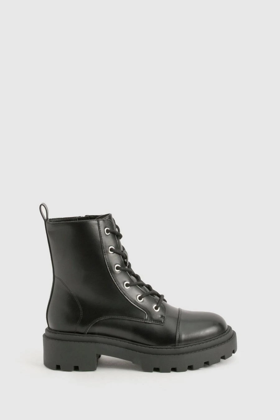 BOOHOO Top Cap Lace Up Chunky Hiker Boot 3 BOOHOO Top Cap Lace Up Chunky Hiker Boot - Image 3