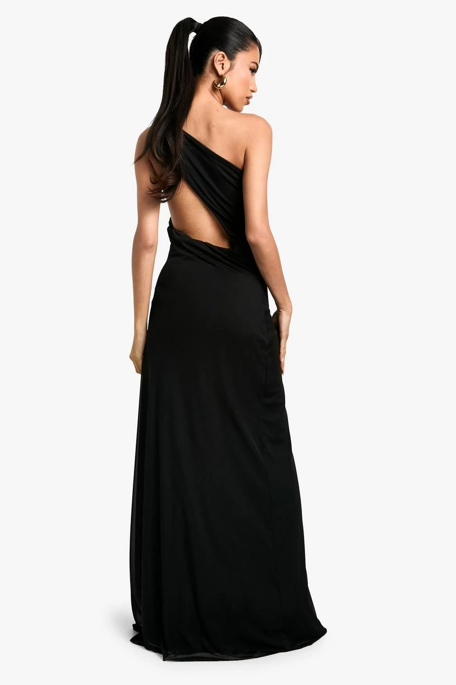 BOOHOO Trim Detail Mesh Fit And Flare Maxi Dress 2 BOOHOO Trim Detail Mesh Fit And Flare Maxi Dress - Image 2