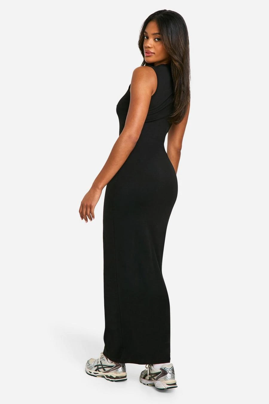 BOOHOO Turn Over Neck Maxi Dress 2 BOOHOO Turn Over Neck Maxi Dress - Image 2