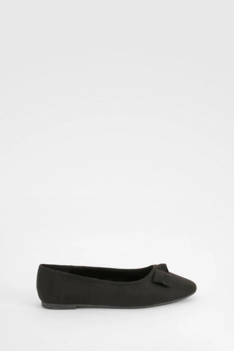 BOOHOO Wide Fit Bow Detail Ballet Flats 2 BOOHOO Wide Fit Bow Detail Ballet Flats - Image 2