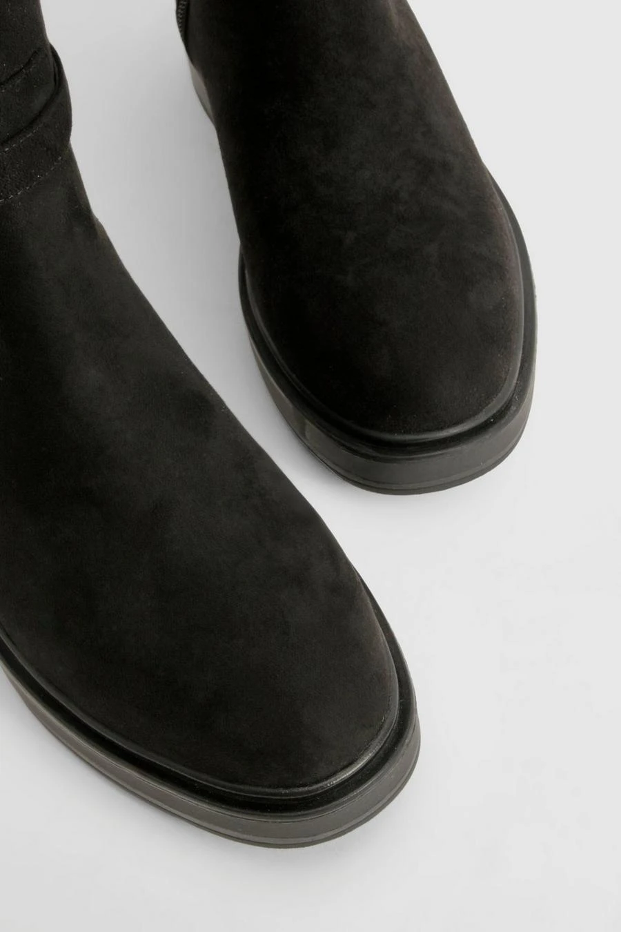 BOOHOO Wide Fit Buckle Detail Knee High Boots 4 BOOHOO Wide Fit Buckle Detail Knee High Boots - Image 4