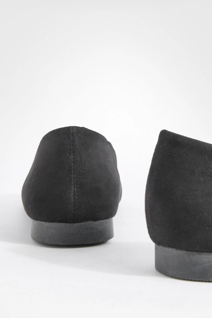 BOOHOO Wide Fit Faux Suede Bow Detail Pointed Flats 3 BOOHOO Wide Fit Faux Suede Bow Detail Pointed Flats - Image 3