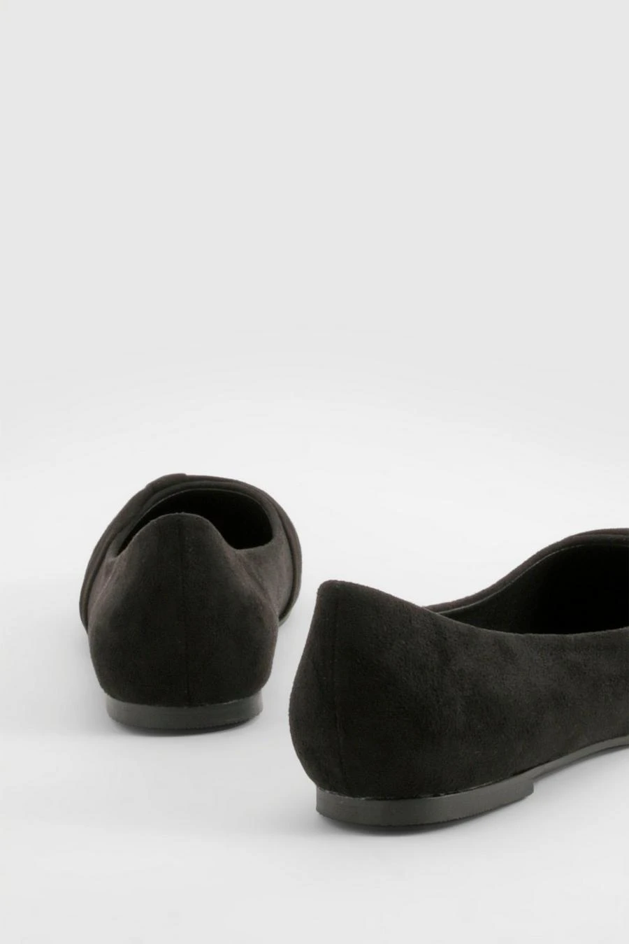 BOOHOO Wide Fit Faux Suede Twist Detail Ballet Flats 3 BOOHOO Wide Fit Faux Suede Twist Detail Ballet Flats - Image 3