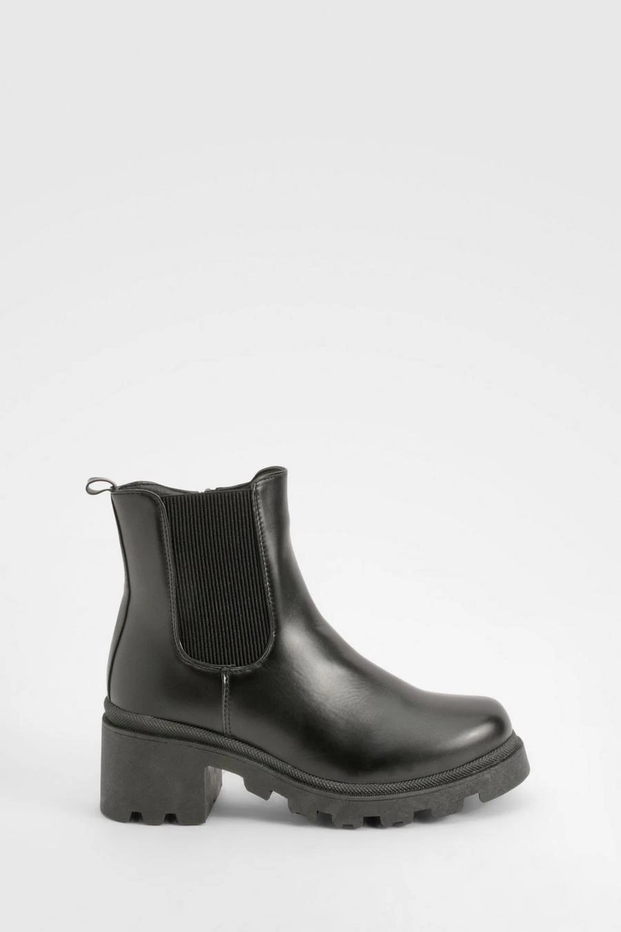 BOOHOO Wide Fit Low Block Chelsea Boots 3 BOOHOO Wide Fit Low Block Chelsea Boots - Image 3
