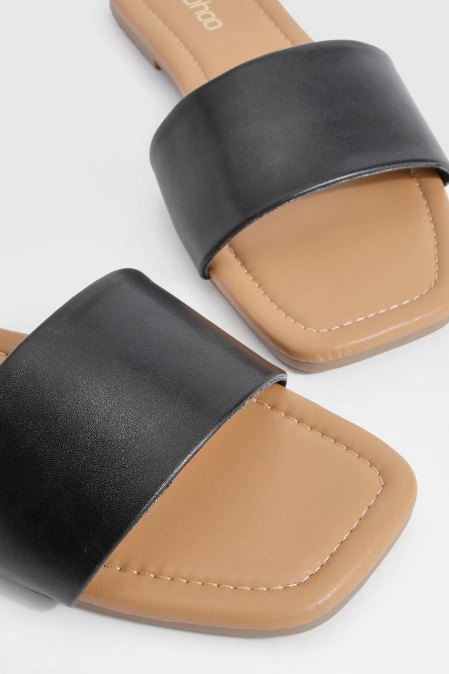 BOOHOO Wide Fit Minimal Mule Sandals 4 BOOHOO Wide Fit Minimal Mule Sandals - Image 4