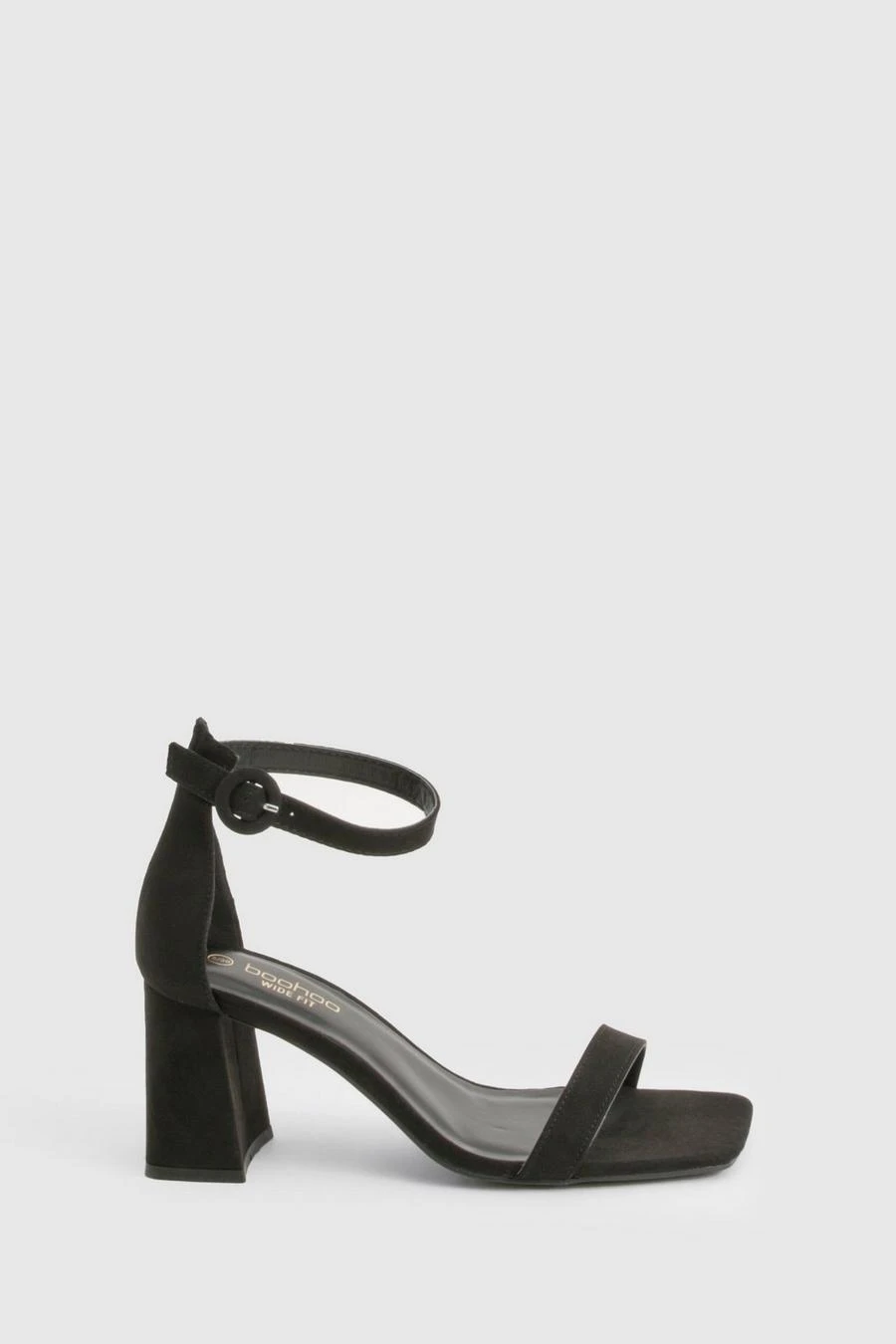 BOOHOO Wide Fit Round Buckle 2 Part Block Heels 3 BOOHOO Wide Fit Round Buckle 2 Part Block Heels - Image 3