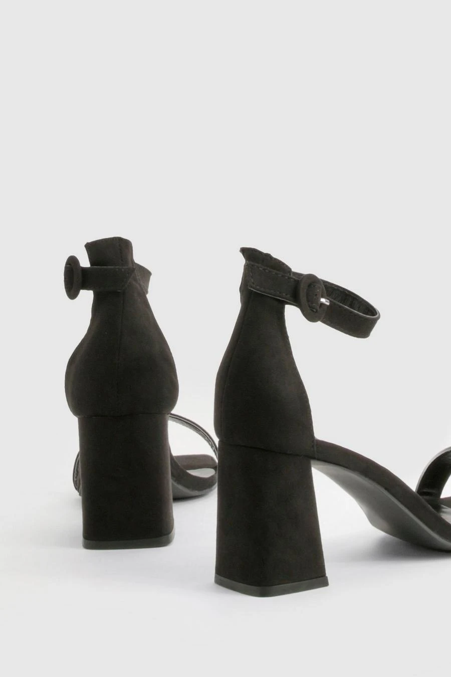 BOOHOO Wide Fit Round Buckle 2 Part Block Heels 4 BOOHOO Wide Fit Round Buckle 2 Part Block Heels - Image 4